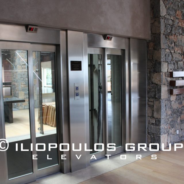 Elevator in Hotel In Elounda, Crete.